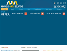 Tablet Screenshot of mpoweredmediasolutions.com